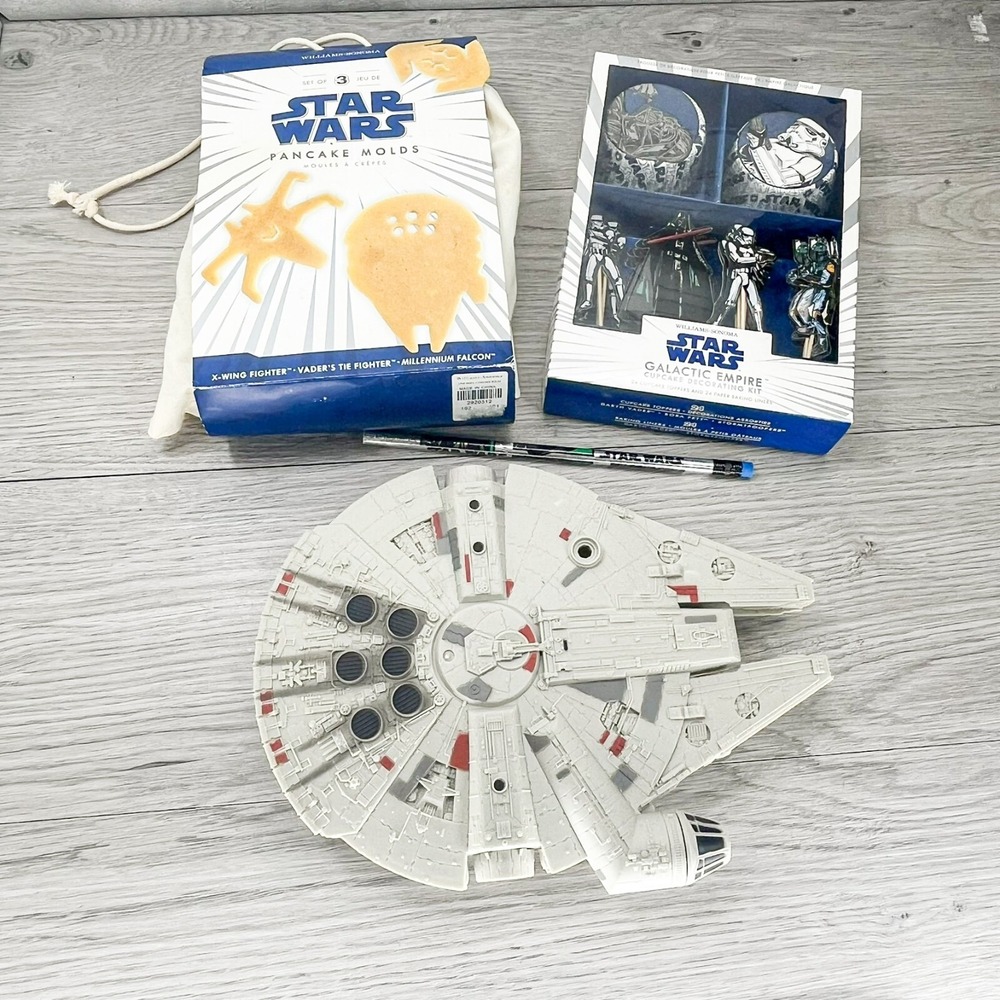 Star Wars Cupcake Toppers & Pancake Molds Crate & Barrel William Sonoma NEW!!!